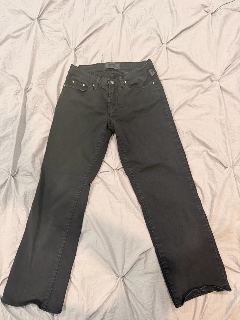 Versace Black Flared Jeans